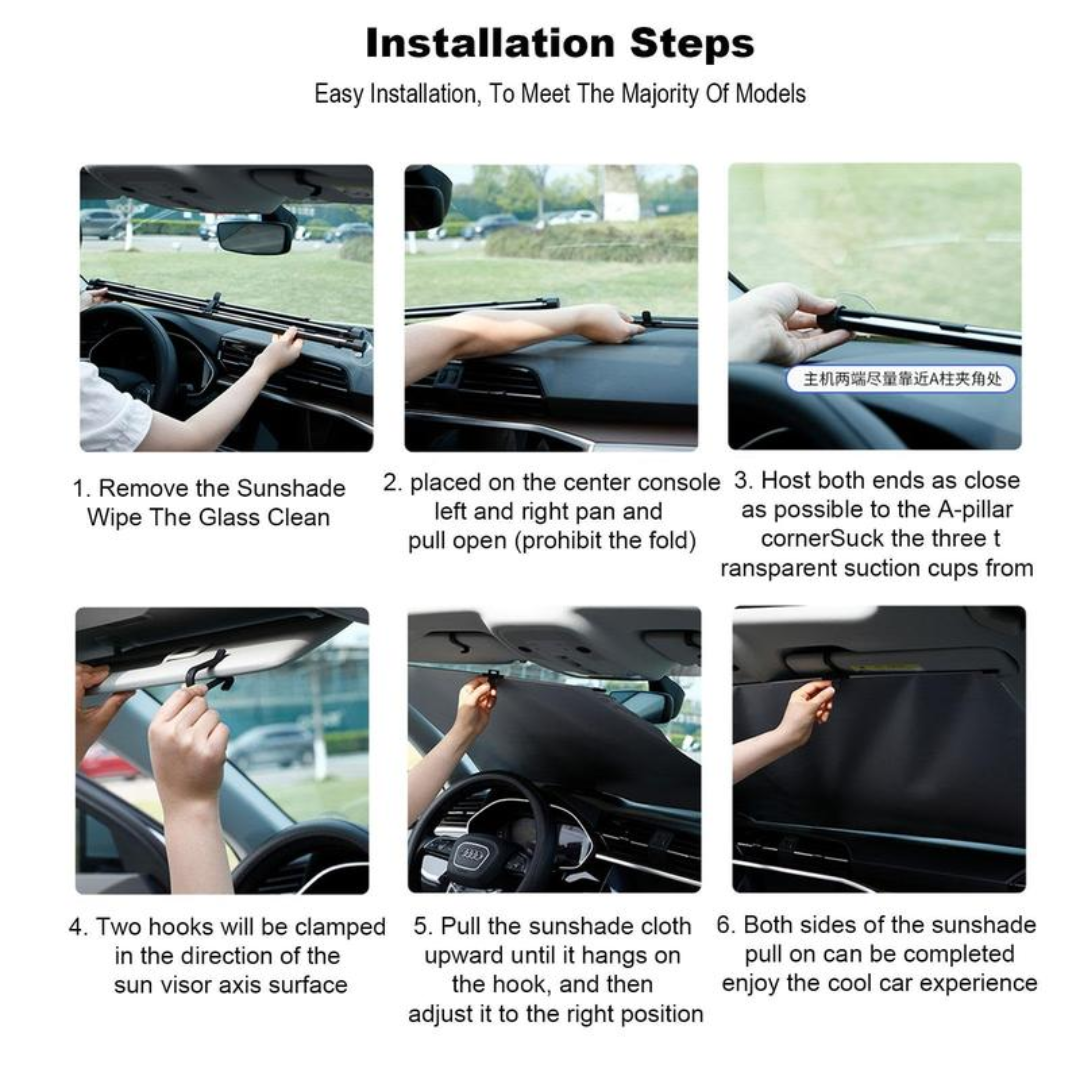 Ocene™ Retractable Car Sun Shade