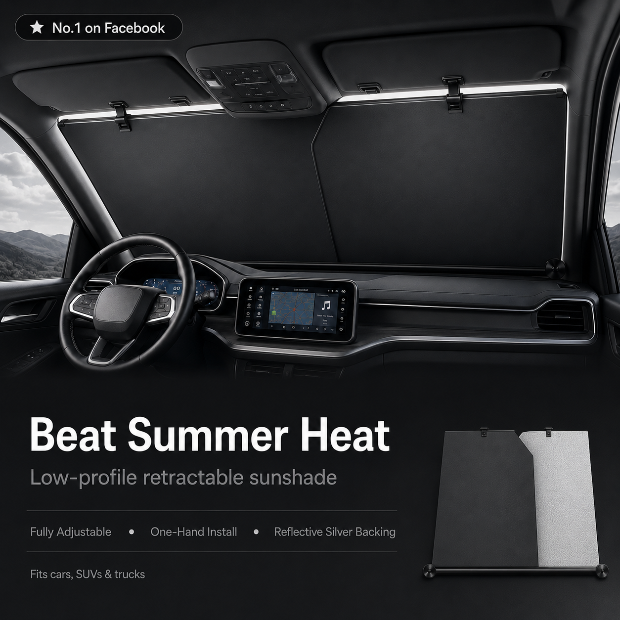 Ocene™ Retractable Car Sun Shade